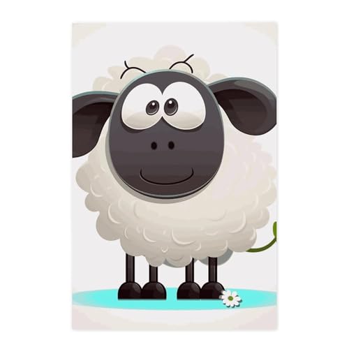 Poster mural vintage mouton pour rénover un mur facilement