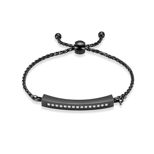 Bracelet de crémation pour cendres au quotidien bijou commémoratif noir