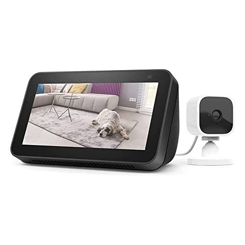 Echo Show 5 (2e génération, 2021), Anthracite + Blink Mini Caméra, Fonctionne...