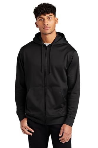 SPORT-TEK Unisex Sport-Wick Fleece Full Zip Hooded Jacket