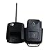 Replacement Key Fob Shell Compatible with Volkswagen 2 Button Remote Flip Folding Car Key Shell for VW MK4 Bora Golf 4 5 6 Passat Polo Bora Touran Key Fob Shell.