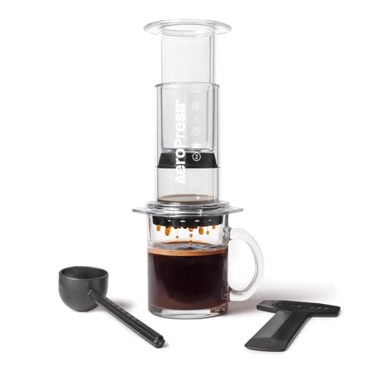 AeroPress Clear Coffee Press - All-in-One French Press, Pour-Over & Espresso Style Manual Brewer, 2 Min Brew for Less Bitterness, More Flavor, Small Portable Coffee Maker, Travel & Camping