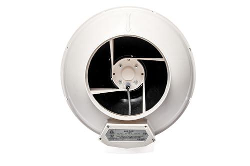 Festa AMG Fury Radon Fan - Quiet and Energy Efficient 520 CFM Radon Mitigation System Inline Fan - 8" Electric Waterproof Inline Duct - Made with Sturdy Glass Reinforced Poly-Resin – White by Festa AMG Radon Fans - Image 2