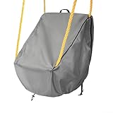 Jonikuper Funda protectora para columpio de bebé de jardín, funda para asiento de columpio para niños pequeños (gris)