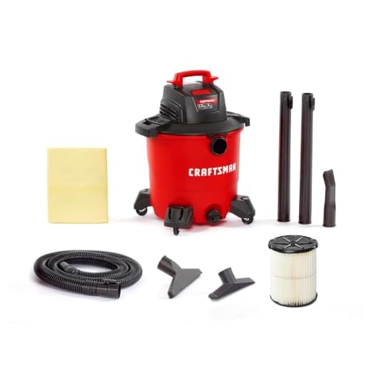 CRAFTSMAN CMXEVBE17590 9 Gallon 4.25 Peak HP Wet Dry Vac, Portable Shop Vacuum Wet and Dry with Filter, Dust Bag, Hose and Attachments for Home, Garage and Automotive Cleaning