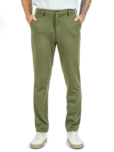 The Pant Project Luxury PV Stretchable Casual Pants for Men | Stylish Slim Fit Men's Wear Trousers for Office or Party | Mens Fashion Dress Trouser with Expandable Waist & 4 Way Stretch