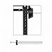 kowaku Weight Plate Holder for Power Squat Rack Accessories,Practical,Space Saving Home Gym Weight Plate Rack for Exercise Equipment, 25mm