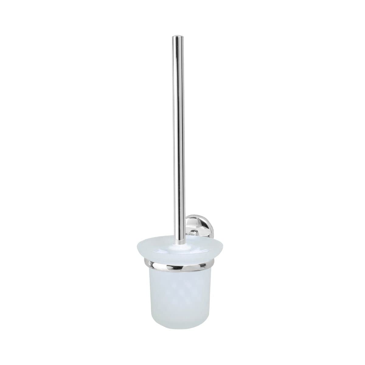 Fackelmann Vision 86766 Toilet Brush with Holder 38 x 11 x 15 cm Shiny Surface Chrome-Plated