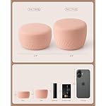 TakeToday Travel Containers for Toiletries, Leak-proof, TSA Approved, Refillable Silicone Cream Jars with Lid Travel Size Essential for Cosmetic toiletry Cream, 2oz, 4 Pack (Apricot) - Image 3