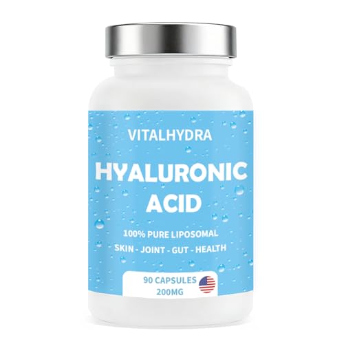Vitalhydra Hyaluronic Acid Hyaluronic Acid Joint Supplements Capsules Non-GMO and Gluten Free 90 Capsules 200mg (1 PCS)