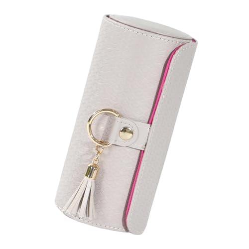 Boîte à Bijoux Enroulable étanche en cuir PU avec compartiments antichocs - 8