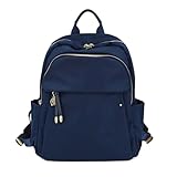 M-ioi-M Medium Backpack Purse for Women, Fashion Nylon Daypack with Gold Hardware, Lightweight Water-Resistant Rucksack for College, Work, Travel, Everyday Use, Fits 13–14