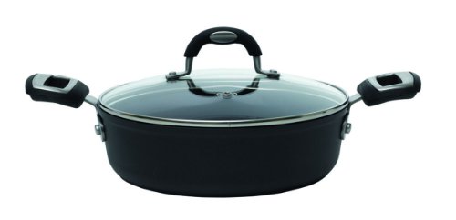 Preisvergleich Produktbild Ballarini Taormina Servierpfanne mit Glasdeckel 28 cm 933L-D.28 mit keramisch verstärkter Antihaftversiegelung auch für Induktion geeignet
