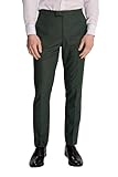 costume sandro Finition Airo HARRY BROWN Sandro Pantalon de costume slim aspect lin, Vert, 32W / 32L