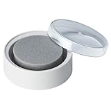 抗菌剤入り事務用スポンジ 丸型 蓋付き MSK-1EC 事務用品 紙めくり 切手ぬらし器 切手ぬらし 切手