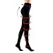 BriteLeafs Opaque Compression Stocking Pantyhose Therapeutic 20-30 mmHg Large, Black - Firm Support Gradient Compression, Professional Grade