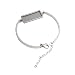 SHUNAE 5pcs 10x25mm Stainless Steel Rectangle cabochon Bracelet Base Blank Settings DIY Bezel Trays for Bracelets Base