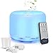 Gohytal Humidificador Aromaterapia Ultrasonico,500ML Aroma Diffuser Humidificador,Difusor de Aceites Esenciales con Mando a Distancia y 7 Color LED Humidificador Regalos para Hogar,Hotel,SPA,Yoga