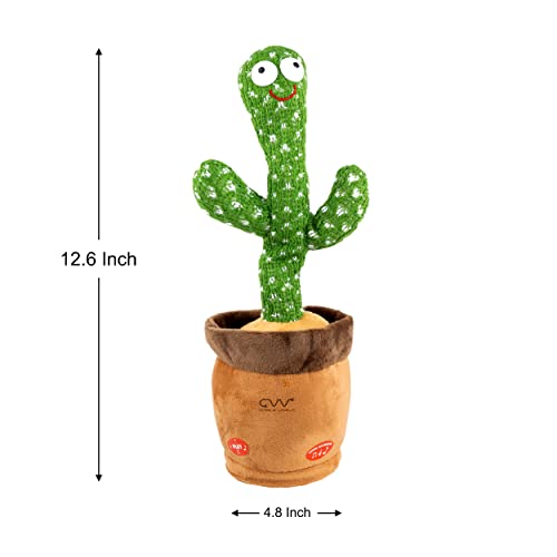 Image of Cable World Talking & Dancing Cactus Toy, Funny Education Toys for Babies Children Playing, Home Decorate (Pack of 1)