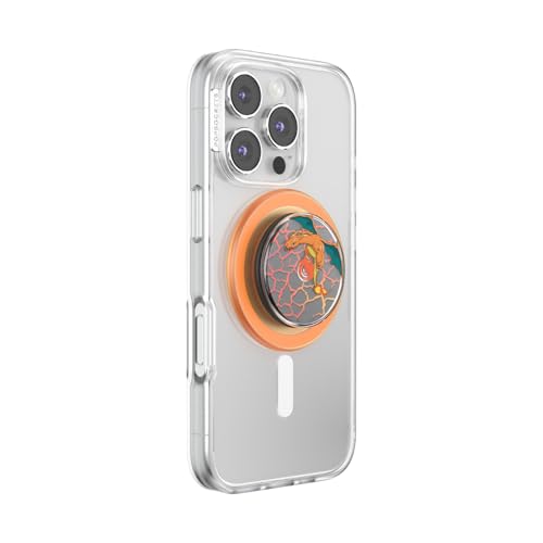Image of PopSockets Phone Grip for MagSafe, Magnetic Holder, Phone Stand, Spinner - Charizard in Flight