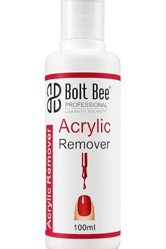 Bolt Bee Acrylic Remover, Gel Nail Polish Remover for Nails Professional Removes Gel Nail Polish, Quick & Easy Polish Remover In few Minutes Don’t Hurt Your Nails