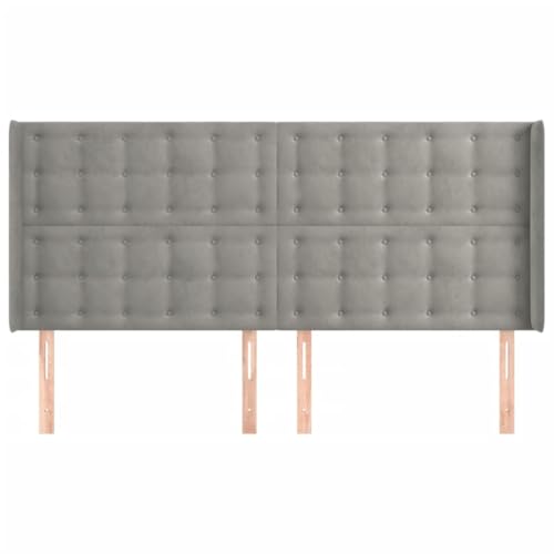 vidaXL Tête de lit avec oreilles 163x16x118128 cm Velours - vue 5