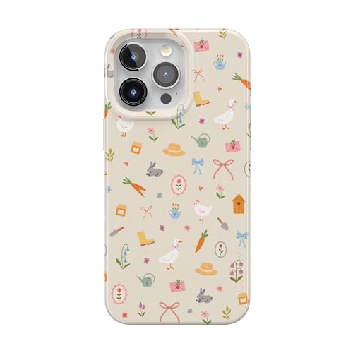 Casely iPhone 15 Pro Max Case | Hoppy Garden | Spring Things | Compatible with MagSafe | Classic Ultra Thin Design