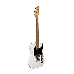 Stagg SET-PLUS WHB – Guitare électrique Vintage série »T »- plus – blanche - Les Beatles, Paul McCartney, John Lennon, RIngo Starr, George Harrison