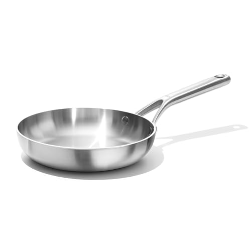 Image of OXO Mira Tri-Ply Stainless Steel, 8 inch Frying Pan Skillet, Induction, Multi Clad, Dishwasher and Metal Utensil Safe