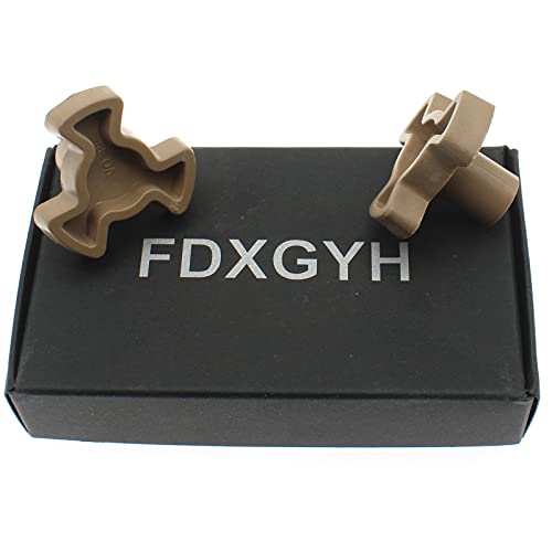 Microwave Turntable Coupler 2 Pcs Microwave Oven Turntable Roller Guide Support Glass Tray Drive Coupling Replacement [Fdxgyh, Shaft Length - 0.59Inch] #TOP3