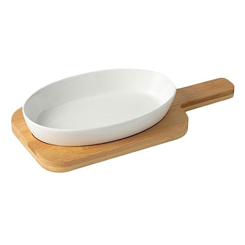 BESTYASH 1Juego Hornear de Blanca Resistente Altas para Microondas y Multifuncional para Hornear Ensaladas