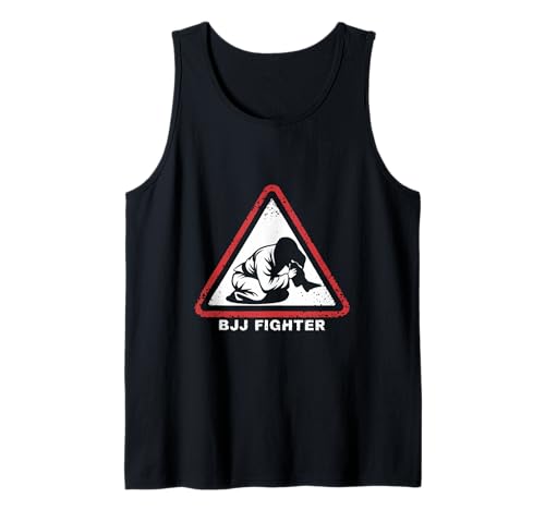 Divertido BJJ brasileño Jiu Jitsu BJJ Fighter Funny Warning Camiseta sin Mangas