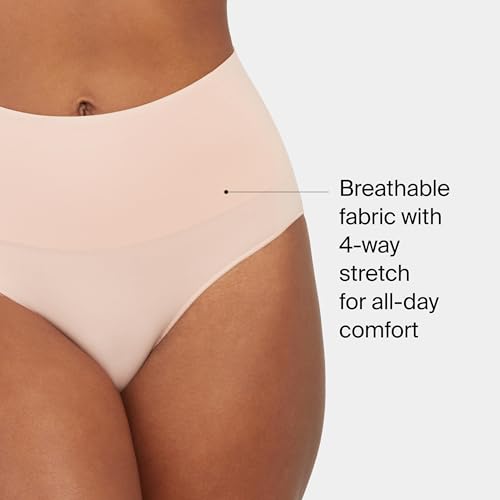 Image of SPANX SPANXshape Everyday Shaping Brief - Core Control Shapewear Underwear - Invisible Under Clothes - Seamless Design