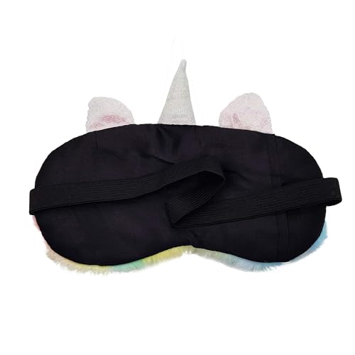 Image of Jenna Cute Eye Sleeping Mask Cover for Insomnia, Meditation, Puffy Eyes and Dark Circles Unicorn Multi color