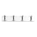 Wall Mount Coat Rack - Entry-Way Storage Rack (Brushed Nickel) Wall Mounted Hook Hanger and Towel Rack for Jackets, Coats, Hats, and Scarves