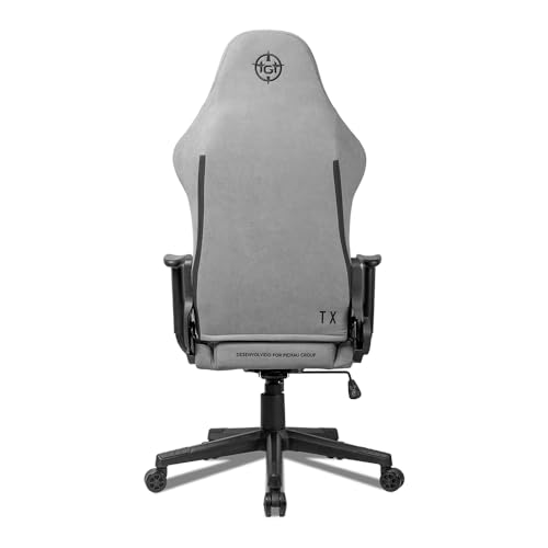 CADEIRA GAMER TGT HERON TX TECIDO, PRETO E CINZA, TGT-HRTX-FB02