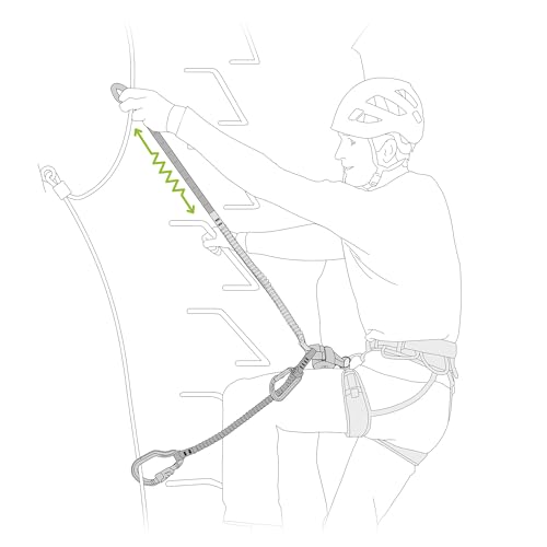 PETZL - Scorpio Vertigo Via Klettersteigsleine, 40 bis 120 kg, Orange, 365 g