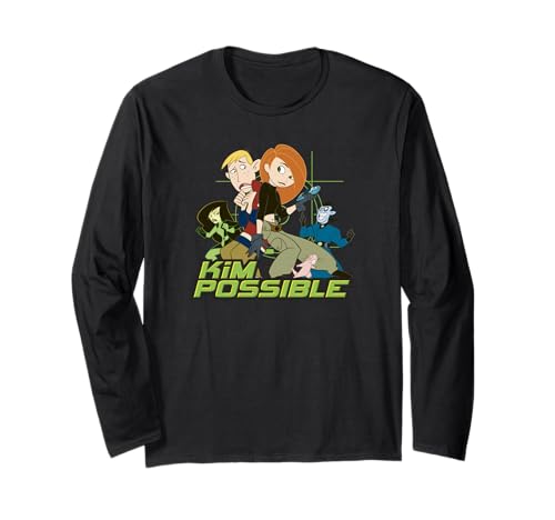 T-shirt Kim Possible Disney à manches longues motif personnages pour fan de série animée