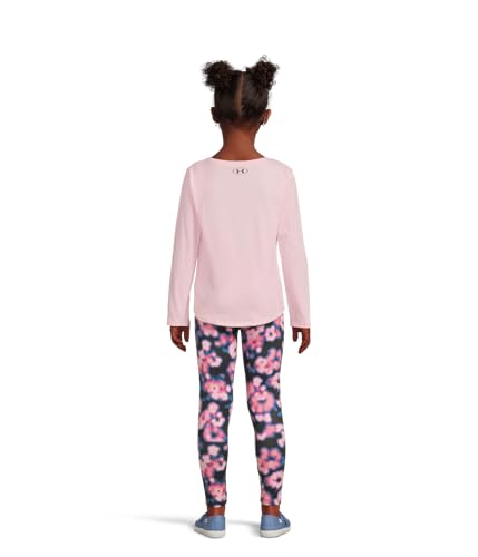 Image of Under Armour Girls' 2-piece Long Sleeve Tee and Leggings Set, Soft & Comfortable