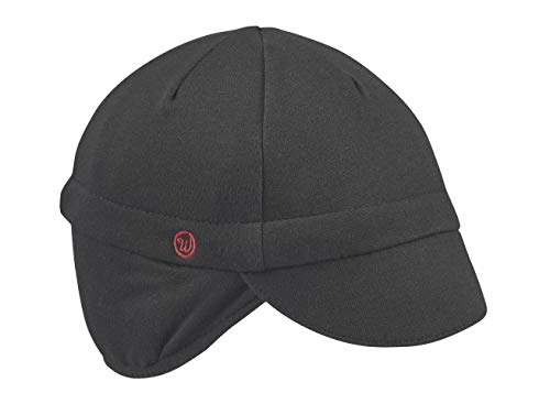 Walz Caps Black Merino Wool Ear Flap Cap (S/M)