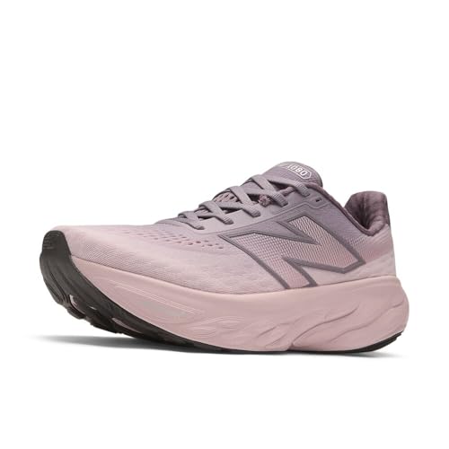 New Balance Women's Fresh Foam X 1080 V14 Running Shoe, Dark Ice Wine/Twilight Haze/Silver Metallic, 5 M