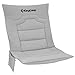 KingCamp KA2201, cuscino per sedia da campeggio, per sedia da giardino, lavabile, morbido, universale, rimovibile, colore grigio