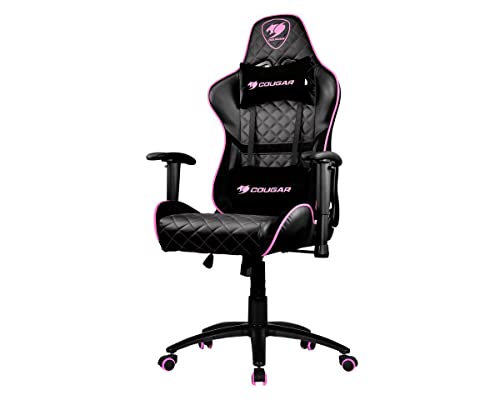 Cougar Gaming Armor One Eva Sillón Gaming, Piel Sintética, Negro, Rosa, Médium Cougar Gaming Armor One Eva Sillón Gaming, Piel Sintética, Negro, Rosa, Médium