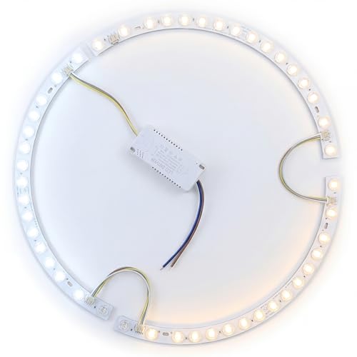 Kit De Materialización De Luz Led, Con Opciones Magnéticas Y Adhesivas Luz Tricolor, Lente Curva Bajo Consumo Energético, Para Ventiladores De Techo De 38 Cm De Diámetro (tira de luz + controlador)