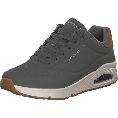 Skechers Herren UNO Suited On Air Sneakers, Oliv Blatt Für Mich Leaf It to Me, 46 EU