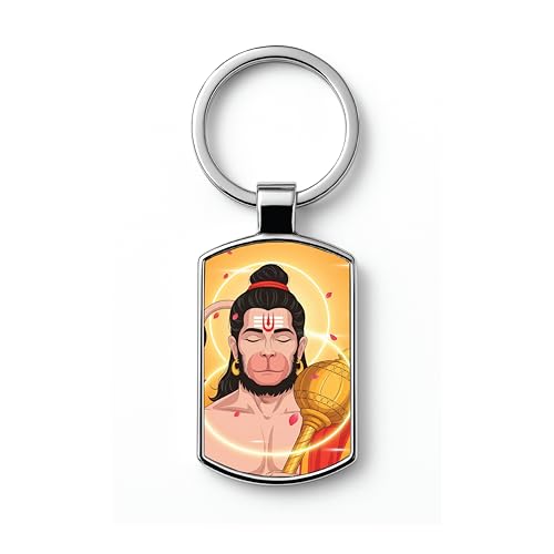 Image of Stylish Metal Keychains with Permanent Glossy Print - Inspirational Quotes & Spiritual Designs - Perfect Key chains for loved ones, Personal Use, Gifts & Return Gifts