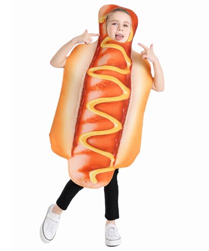 Disfraz de perro caliente para niños 4-6 años miniatura 2