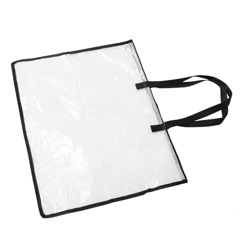 Bolsa Organizadora Transparente SUPVOX Pequeña con Cremallera y Asa para Carteles y Dibujos