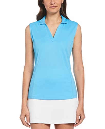 Image of PGA Tour Women's Petite Airflux Sleeveless Polos