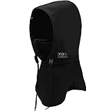 [FIRN] フィルン フードウォーマー ネックウォーマー スキー スノーボード フェイスマスク バラクラバ 撥水 防寒 防風 冬用 フリース フェイスカバー ヘルメット対応 フリーサイズ 男女兼用 (ブラック)